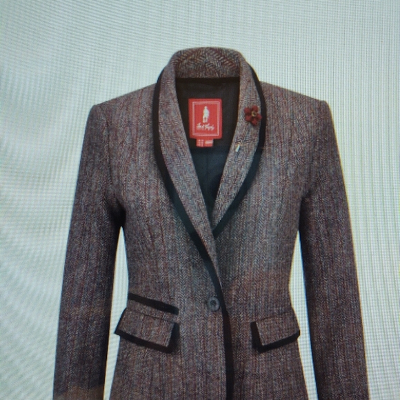 Jack Murphy Margot Blazer Plum Berry uk size 10 - Picture 4 of 6